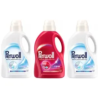 PERWOLL Flüssig Set 3x 27 WL (81WL) 1x Color & 2x White 3x 1,35l