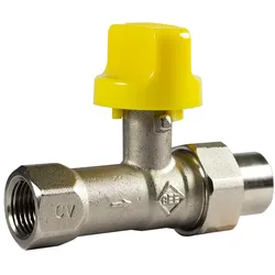 Gas Kugelhahn, Gashahn 1/2'', Brandschutzventil TAE, Durchgangsform, Aufputz
