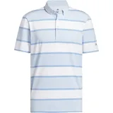 adidas Polo Ultimate360 Jumbo Stripe, hellblau/weiss