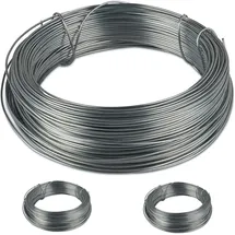 Relaxdays Bindedraht 3er Set 50 m D: 1 mm silber