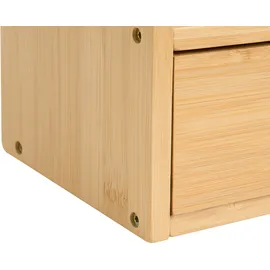 Beliani Küchenorganizer Fougasse Bambus Hellbraun