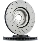 Brembo Bremsscheiben Gelocht/innenbel. vorne rechts links für MERCEDES-BENZ 09.A960.21