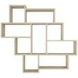 moebel17 Wandregal 115 x 103 x 15 cm Beige