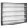 Interlink Inter Link Sammlervitrine Gewürzschrank Hängevitrine Wandregal Collecty Grau (80 x 9 cm Grau/Weiß