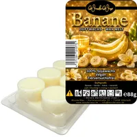 WonderWax Duftwachs Wax Melts für Duftlampe, 6 Kreise Duftmelt Wachsmelt Sojawachs Duftwachs Würfel für Raumdüfte, Wachs Duftöl Winter Indoor Schmelzen für Aromalampe Affenfurz (Banane)