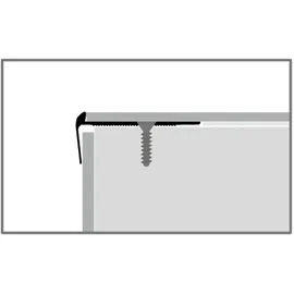 küberit Treppenkantenprofil 20 x 48 x 2500 mm Winkelprofil Einfasshöhe 4 mm Aluminium hochwertig Versenkt Gebohrt Edelstahl Küberit