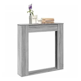 vidaXL Kaminumrandung 100 x 20 x 100 cm Grau