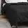 vidaXL Sommerdecke Schwarz 220 x 155 cm Mikrofaser