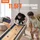 Vevor Shuffleboard-Tisch, 11,5 Fuß Shuffleboard für Familienspielzimmer, 2-in-1-Shuffleboard- und Bowling-Kombispielset, mit kratzfestem Spielfeld, Beinen, 8 Pucks, Bowlingset, Wachs und Tischbürste