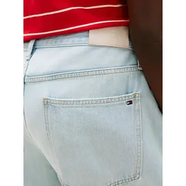 Tommy Hilfiger Curve 5-Pocket-Jeans TOMMY HILFIGER CURVE "CRV DNM TAM BARREL RW", Damen, Gr. 54, N-Gr, blau (tam), Denim/Jeans, Obermaterial: 100% Baumwolle, unifarben, gerade lang, Jeans 5-Pocket-Jeans, in großen Größen, Mid Rise im Tapered Fit