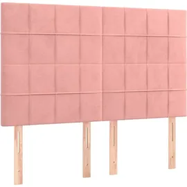 vidaXL Boxspringbett 140 x 200 cm Rosa