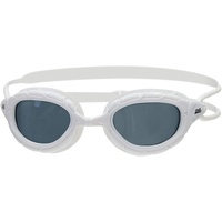 Zoggs Predator Schwimmbrille für Erwachsene, UV-Schutz, Riemenscheibe, verstellbare Komfortbrillenriemen, beschlagfreie Schwimmbrillengläser, Brille für Erwachsene, Ultra-Passform, Rauchgetönt,