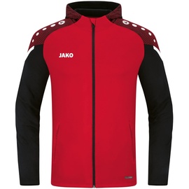 Jako Kinder Kapuzenjacke Performance rot/schwarz, 140