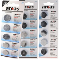 Arcas Knopfzellen-Paket 2+1 gratis, 5x CR2025, 5x CR2032, 5x CR2016