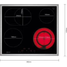 Neff N70 T16SDF9L0 Glaskeramik-Kochfeld Autark