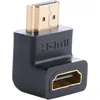 HDMI 90 Grad Winkel-Adapter (HDMI, 7 cm), Data + Video Adapter, Schwarz