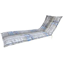 Madison C306 Rollliegenauflage Gartenliege 200x60x8cm taupe gestreift