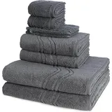 ROSS Cashmere feeling Handtuch-Set (8-teilig) Handtücher 8 ct Grau