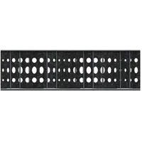 zaun|zu® Sichtschutzstreifen 260 x 20 cm Schwarzgrau Vlies