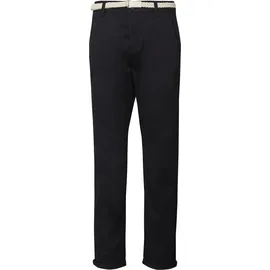 s.Oliver Chino mit geflochtenem Gürtel und Garment Dye Schwarz 34