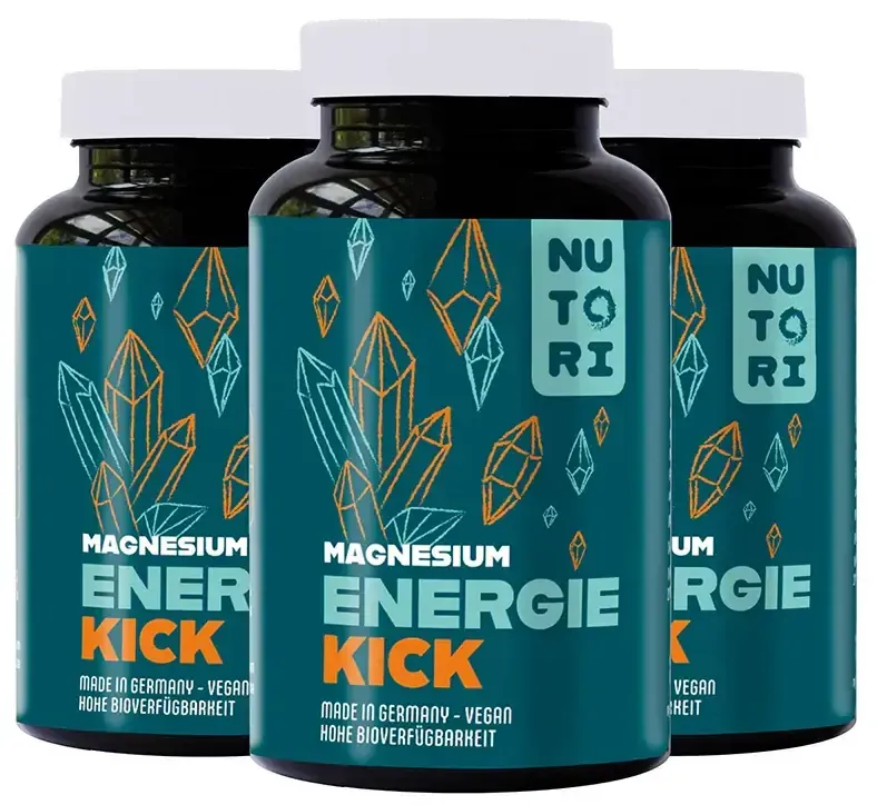 Energie Kick Magnesiumcitrat – Für mehr Energie, Muskeln und mentale Balance 360 Kapseln