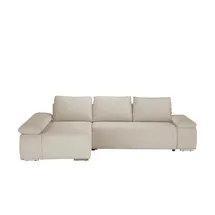 Switch Eckcouch Flachgewebe 3-Sitzer Beige