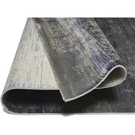 Musterring Teppich MUSTERRING "WAVE KONTURA", grau (grau, blau), B:140cm H:9mm L:200cm, Polypropylen, Teppiche, Teppich, exlcusive MUSTERRING DELUXE COLLECTION kuscheliges Microfaser Garn