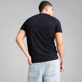 Puma Unisex ESS Small Logo Poly Tee T-Shirts, New Navy,