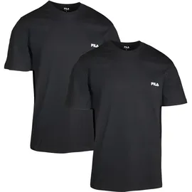 Fila FILA, Herren, Round Neck Undershirt 2er Pack - schwarz - L