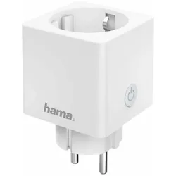 HAMA WLAN-Steckdose "Mini", per Sprache/App steuern zum Nachrüsten, 3.680W, 16A Funksteckdose