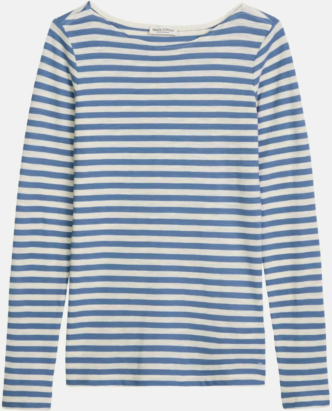Langarmshirt Gestreift Blau S