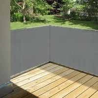 Bonsport Balkonsichtschutz 500 x 90 cm grau
