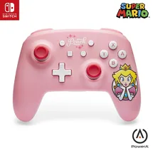 PowerA Kabelloser Controller für Nintendo Switch, Princess Peach-Rosa