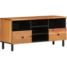 vidaXL TV-Schrank 100x33x46 cm Braun Massivholz