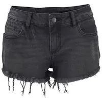 Buffalo Jeanshotpants Damen schwarz-washed Gr.34