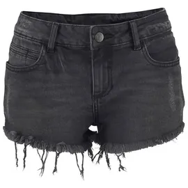 Buffalo Jeanshotpants Damen schwarz-washed Gr.34