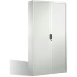 C+P CP Omnispace mit Rollladen, 5 Ordnerhöhen, H1980xB1000xT420mm Front lichtgrau 4 Fachböden 100,0 x 42,0 x 198,0 cm