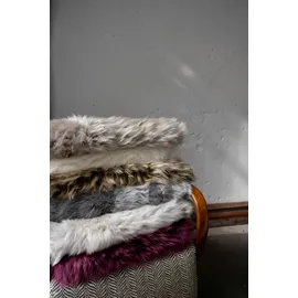 Heitmann-Felle Lammfell farbig - Premium Qualität Fellteppich 68 x 100 cm Grau