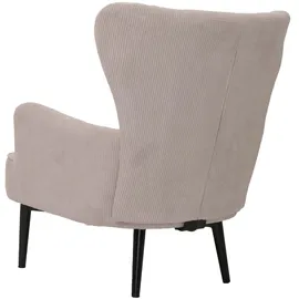 Mendler Lounge-Sessel HWC-K37 Cord 75 x 80 x 78 cm Beige mit Kissen