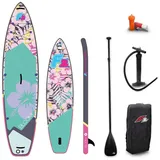F2 SUP Board F2 Retro Bloom Hibiskus 311 x 0 x 0 cm bunt