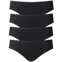 CALIDA Damen Slip 4er Pack Benefit Women 4P schwarz