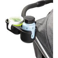 Niciksty Getränkehalter Kinderwagen mit Snack Tablett, 2-in-1 Universal Becherhalter Kinderwagen mit Snackhalter für Kinderwagen, Rollstuhl, Walker