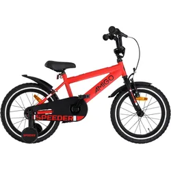 AMIGO Kinderfahrräder Jungen Speeder 16 Zoll 27 cm Jungen Rücktrittbremse 16