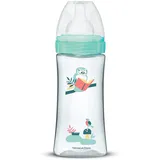 Dodie Babyflasche, Antikolik Initiation+, grün, Valentin, 330 ml, +6 Monate, runder Sauger, Fluss 3