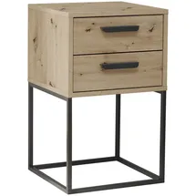 Livetastic Nachtschrank Suna 40 x 65 x 38,5 cm Schwarz