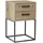 Livetastic Nachtschrank Suna 40 x 65 x 38,5 cm Schwarz