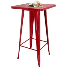 HJH Office Bartisch Vantaggio High T 60 x 60 x 103,5 cm Rot