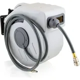 BITUXX Bituxx® Druckluft Schlauchtrommel automatik Druckluft Schlauchaufroller 1/4" Zoll Anschluss Automatik Schlauchaufroller für Wandmontage (20m / 20 Meter)