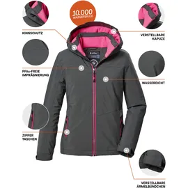 KILLTEC Mädchen Funktionsjacke/Outdoorjacke mit Kapuze KOW 352 GRLS JCKT, dark moss, 164, 42145-000