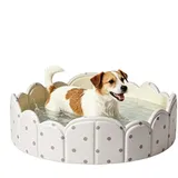 Lunaobrik Klappbarer Hundepool | Verdickte Nicht Aufblasbare Wanne - Zusammenklappbares Planschbecken | für Kinder, Haustiere, Garten, Spielen, drinnen, draußen, Sommer, Reisen, Park